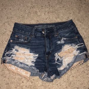 American Eagle Hi-Rise Festival shorts